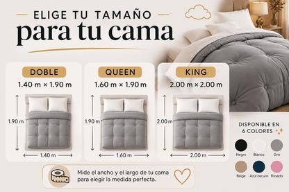 PLUMÓN MARSHMELLOW PREMIUM ORIGINAL 5 PIEZAS (2 COJINES, 2 FUNDAS, EDREDÓN)